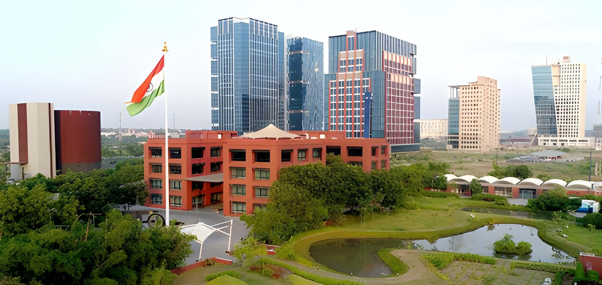 GIFT City skyline at dusk