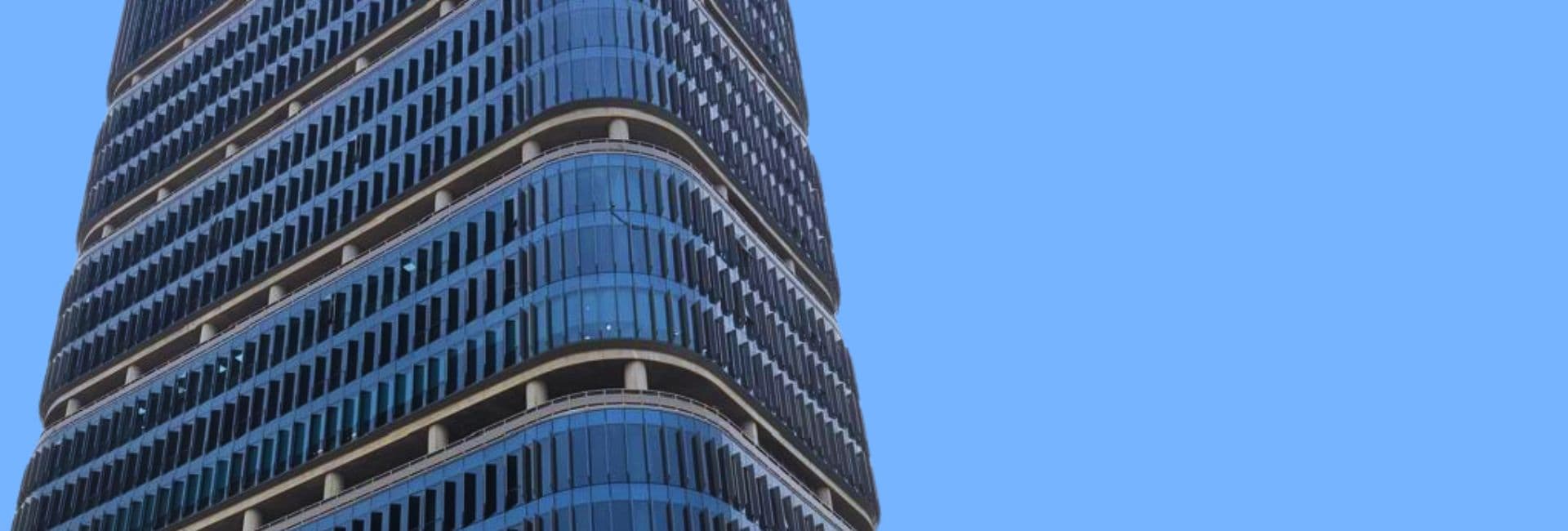 About — buildings viewed from below